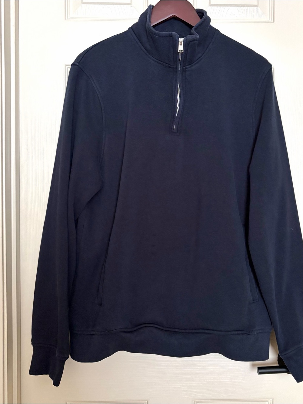 Kenneth Cole Men's Navy Quarter-Zip Pullover Sweater